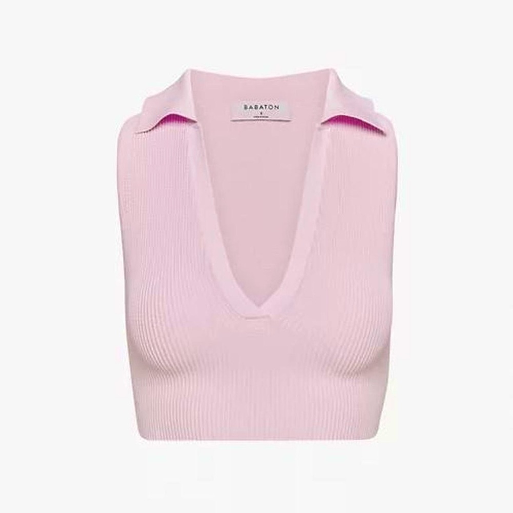 Aritzia Babaton Sculpt Knit Polo Top